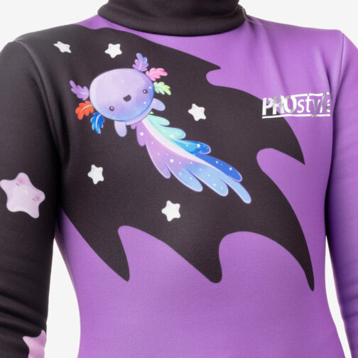 Thermal Figure Skating Dress 'Axolotl' print