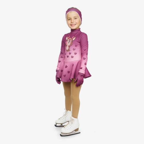 Thermal Figure Skating Dress 'Deer'