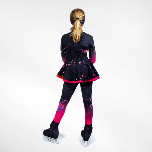 Thermal figure skating jumpsuit 'Flamingo Stars'