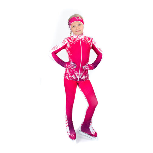 Thermal figure skating suit 'Party' with Gloves