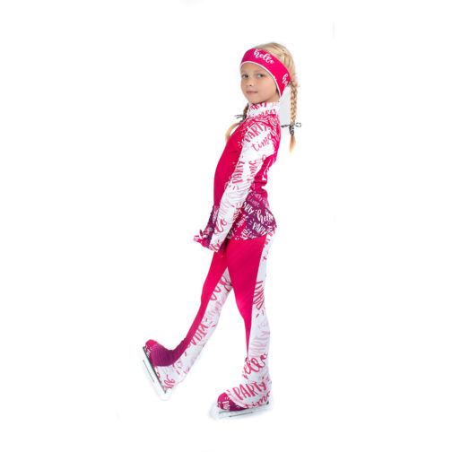 Thermal figure skating suit 'Party' with Gloves