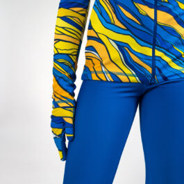 Thermal figure skating suit ‘Waves’ with Gloves