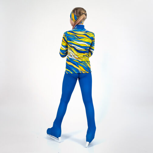 Thermal figure skating suit 'Waves' with Gloves