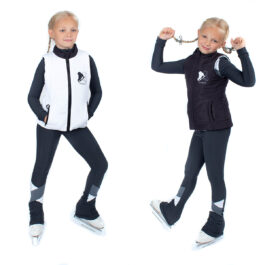 Reversible warming vest ‘Black and White’