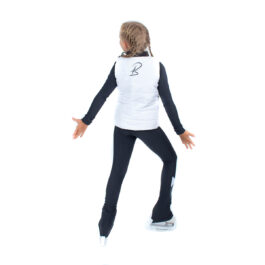 Reversible warming vest ‘Black and White’