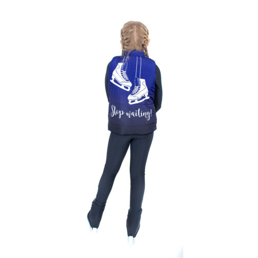 Reversible warming vest 'Winter Blue'