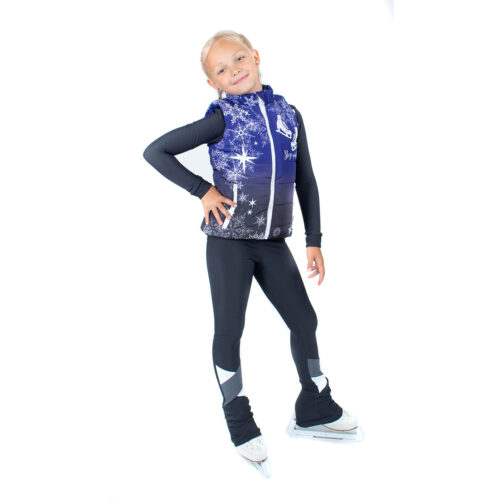 Reversible warming vest 'Winter Blue'