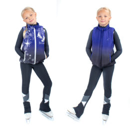 Reversible warming vest ‘Winter Blue’
