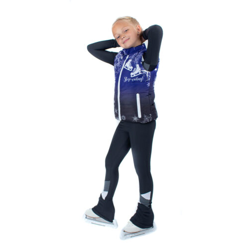 Reversible warming vest 'Winter Blue'