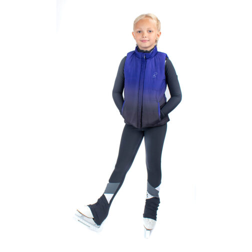 Reversible warming vest 'Winter Blue'