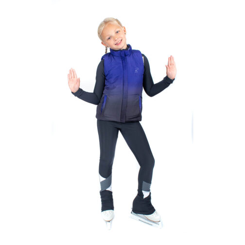 Reversible warming vest 'Winter Blue'