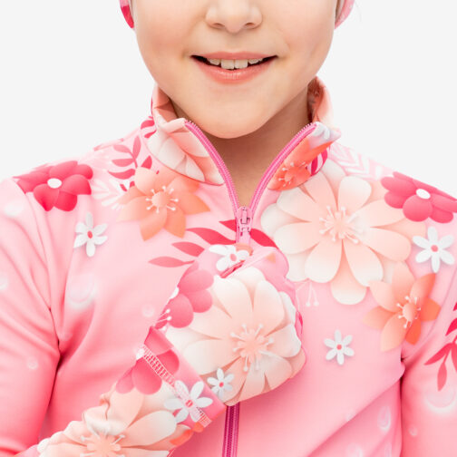 Thermal figure skating jacket 'Flower'