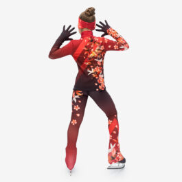 Thermal figure skating suit ‘East’ with Gloves and Headband