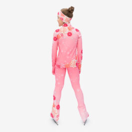 Thermal figure skating suit ‘Flower’ with Gloves and Headband