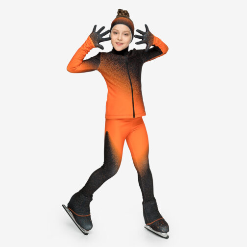 Thermal figure skating suit 'Fox' with Gloves and Headband