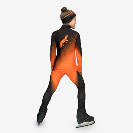 Thermal figure skating suit 'Fox' with Gloves and Headband