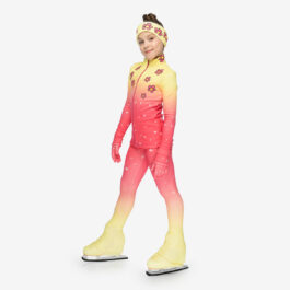 Thermal figure skating suit ‘Hello Kitty’ with Gloves and Headband