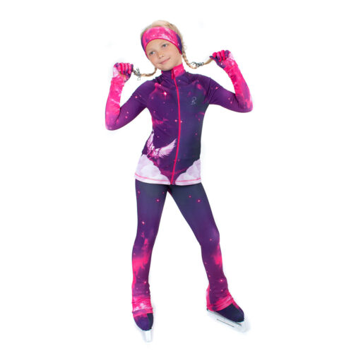 Thermal figure skating suit 'Pegasus Pink'