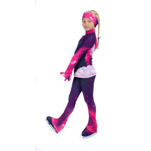 Thermal figure skating suit 'Pegasus Pink'