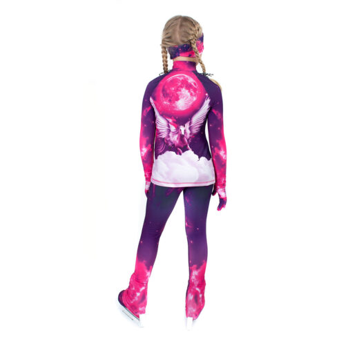 Thermal figure skating suit 'Pegasus Pink'