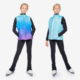 Reversible warming vest ‘Unicorn princess’