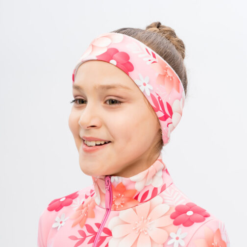 Thermal figure skating headband 'Flower'