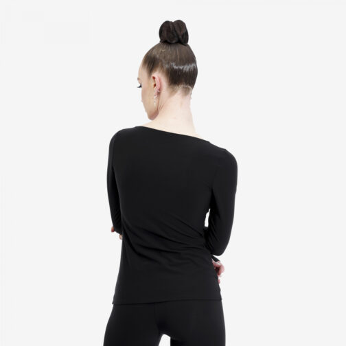 Figure Skating Long-Sleeve Top 'Classic' with Open Neck