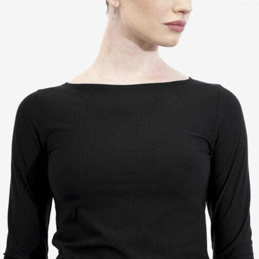 Figure Skating Long-Sleeve Top 'Classic' with Open Neck