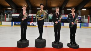 Read more about the article Wren Warne-Jacobsen and Solomon Bristol Prepare to Defend Titles at 2025 U.S. Collegiate Figure Skating Championships